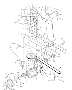 Part Location Diagram of MU94008E700 Briggs and Stratton Bracket, Transaxle